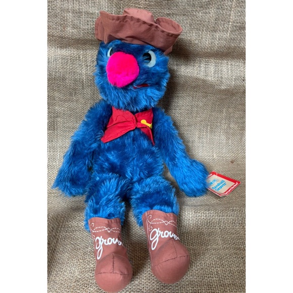 Knickerbocker Other - Vintage Knickerbocker Marshall Grover Plush Stuffed Animal Toy w Hang Tag